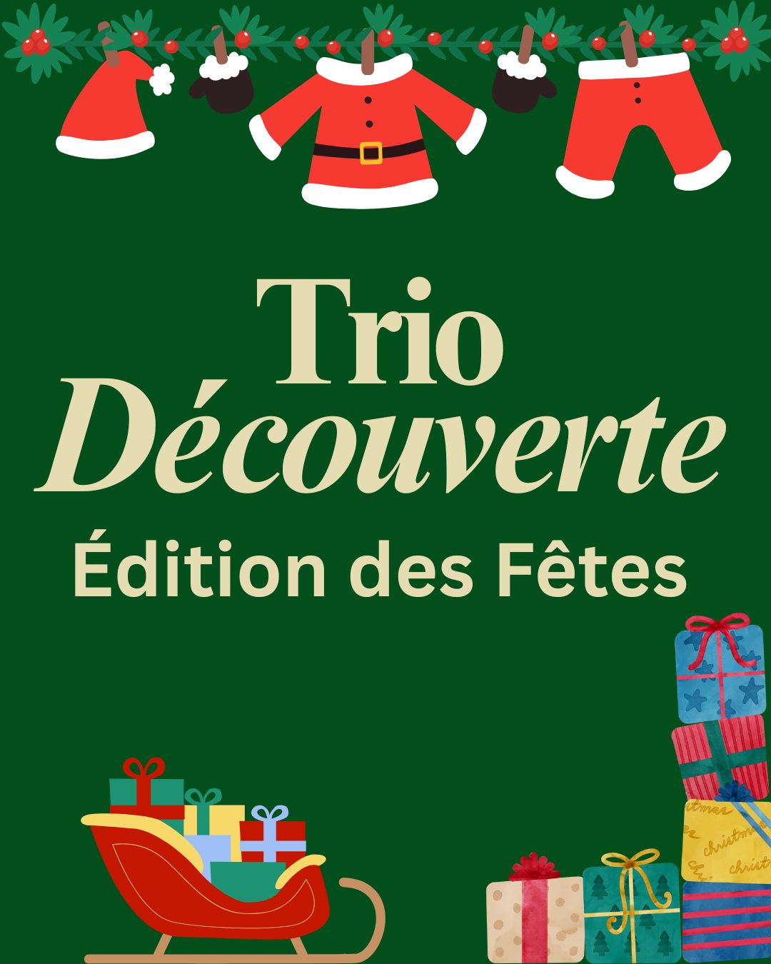 🎁 Trio Découverte Édition des Fêtes (Quantité limitée)